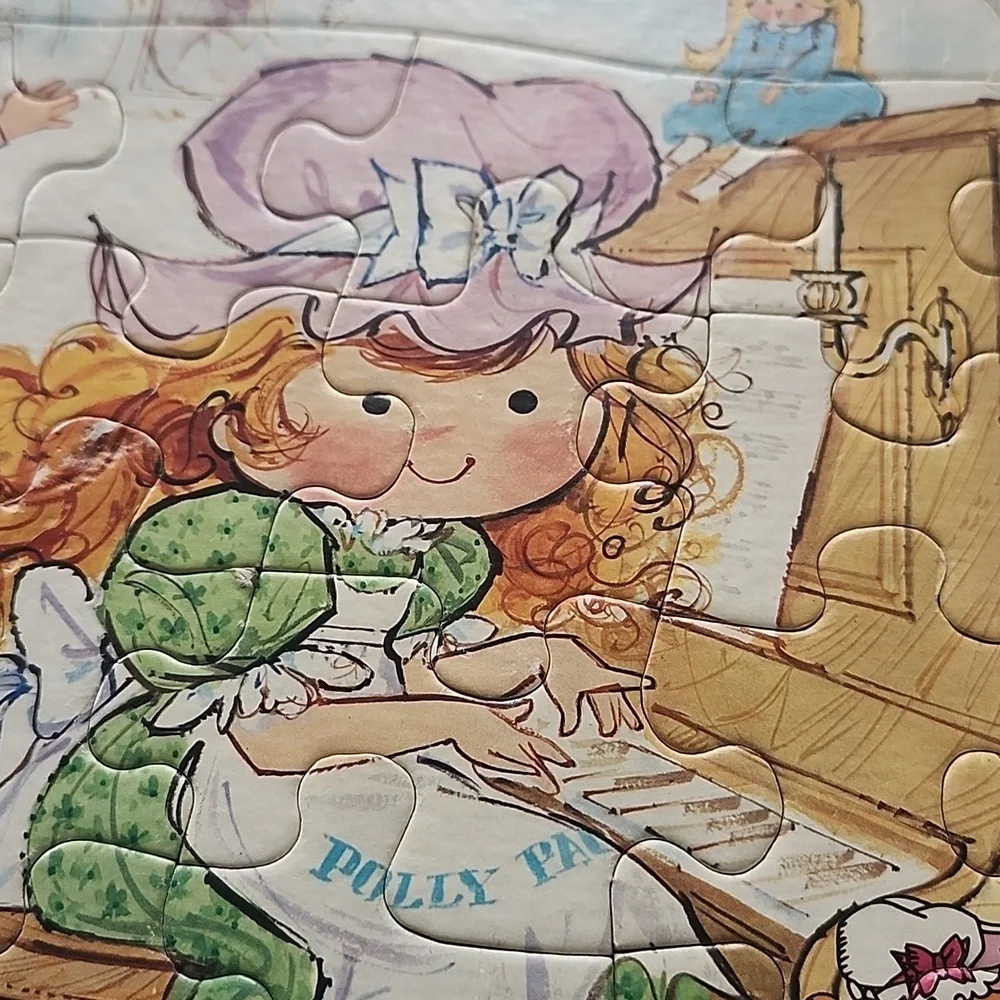 Vintage Polly Pal The Gingham Gal Jigsaw Puzzles Jaymar 1974 Set of 2 Complete